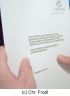 Bild Deckblatt Biomedizinkonvention des Europarates (Bioethik-Konvention)